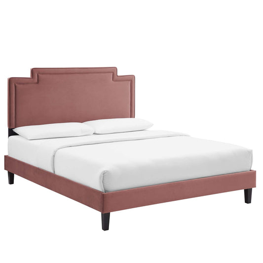 Liva Performance Velvet Twin Bed By Modway - MOD-6801 | Beds - 2