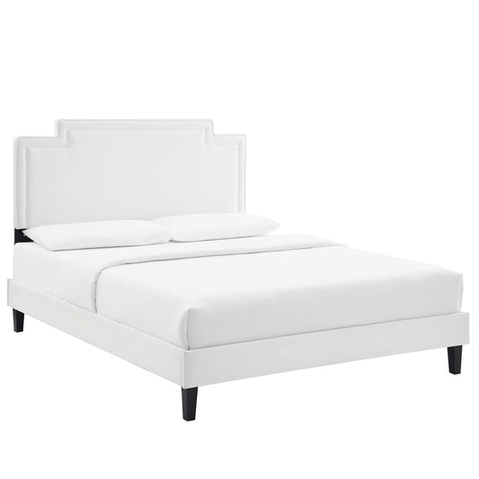 Liva Performance Velvet Twin Bed By Modway - MOD-6801 | Beds - 4
