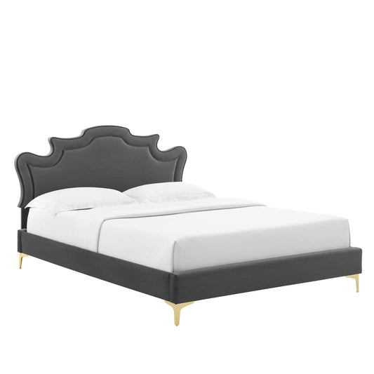 Neena Performance Velvet Full Bed By Modway - MOD-6805 | Beds | Modishstore