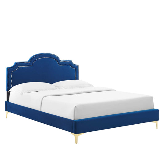 Aviana Performance Velvet Queen Bed By Modway - MOD-6819 | Beds - 3