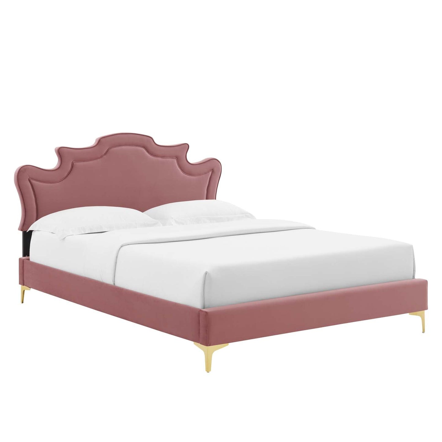Neena Performance Velvet Queen Bed By Modway - MOD-6820 | Beds | Modishstore - 2