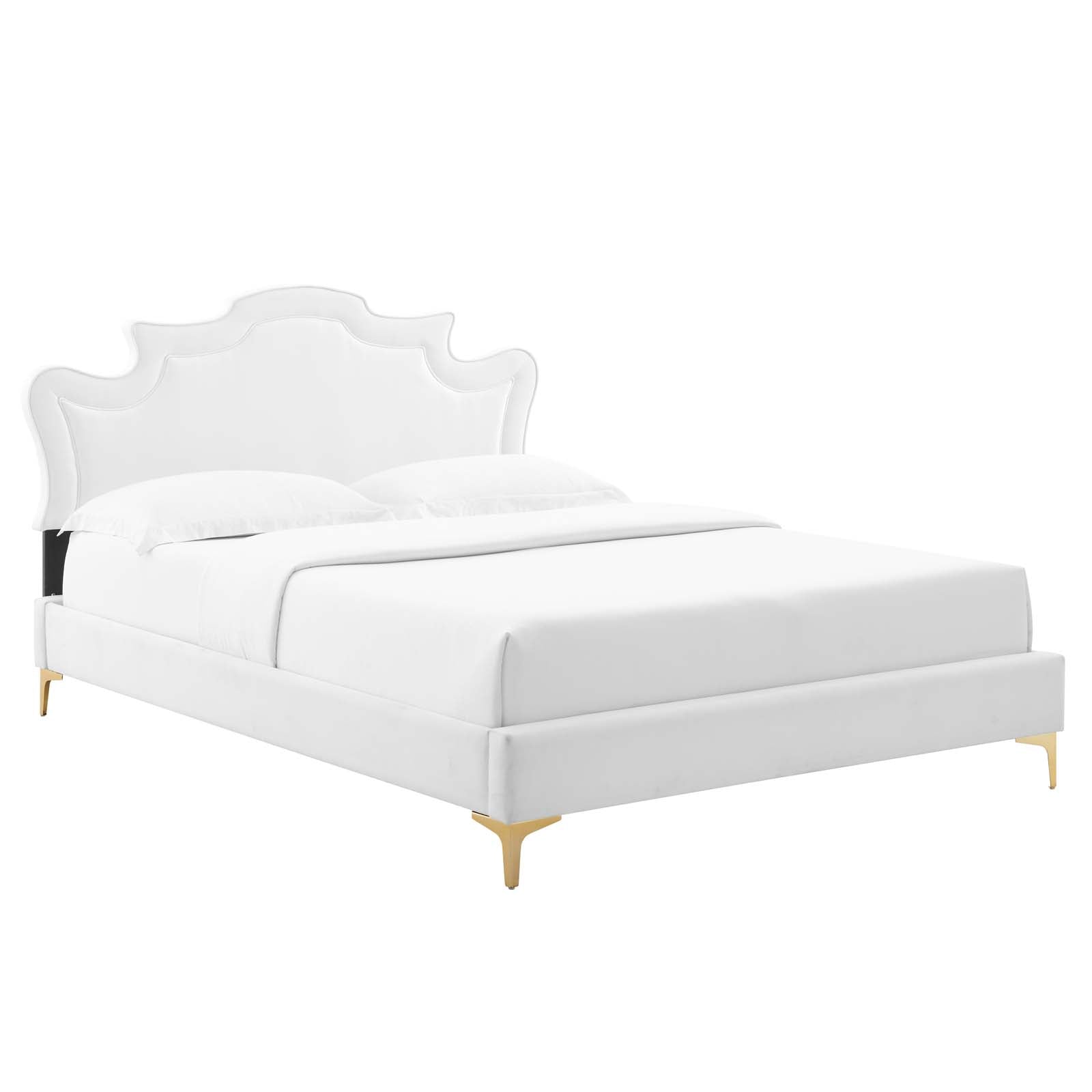 Neena Performance Velvet Queen Bed By Modway - MOD-6820 | Beds | Modishstore - 4
