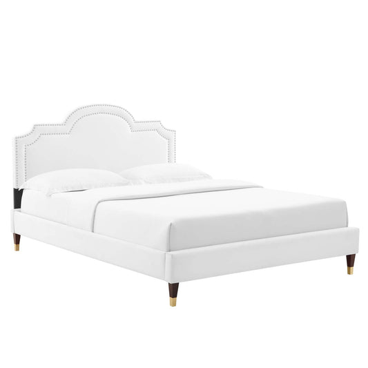 Aviana Performance Velvet Queen Bed By Modway - MOD-6824 | Beds - 4