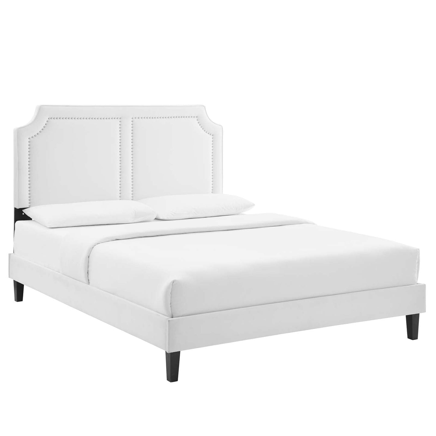 Novi Performance Velvet Queen Bed By Modway - MOD-6828 | Beds | Modishstore - 4