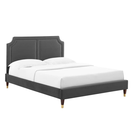 Novi Performance Velvet King Bed By Modway - MOD-6838 | Beds | Modishstore