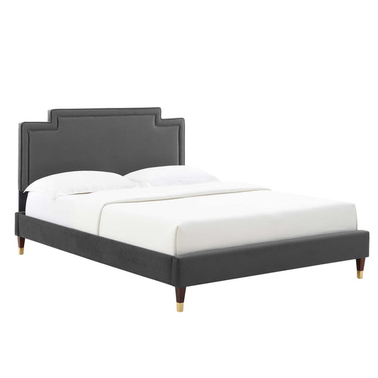 Liva Performance Velvet King Bed By Modway - MOD-6841 | Beds