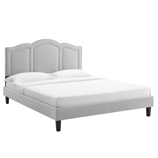 Emerson Performance Velvet Twin Platform Bed By Modway - MOD-6849 | Beds - 3