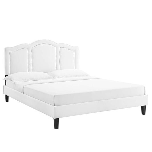 Emerson Performance Velvet Twin Platform Bed By Modway - MOD-6849 | Beds - 8