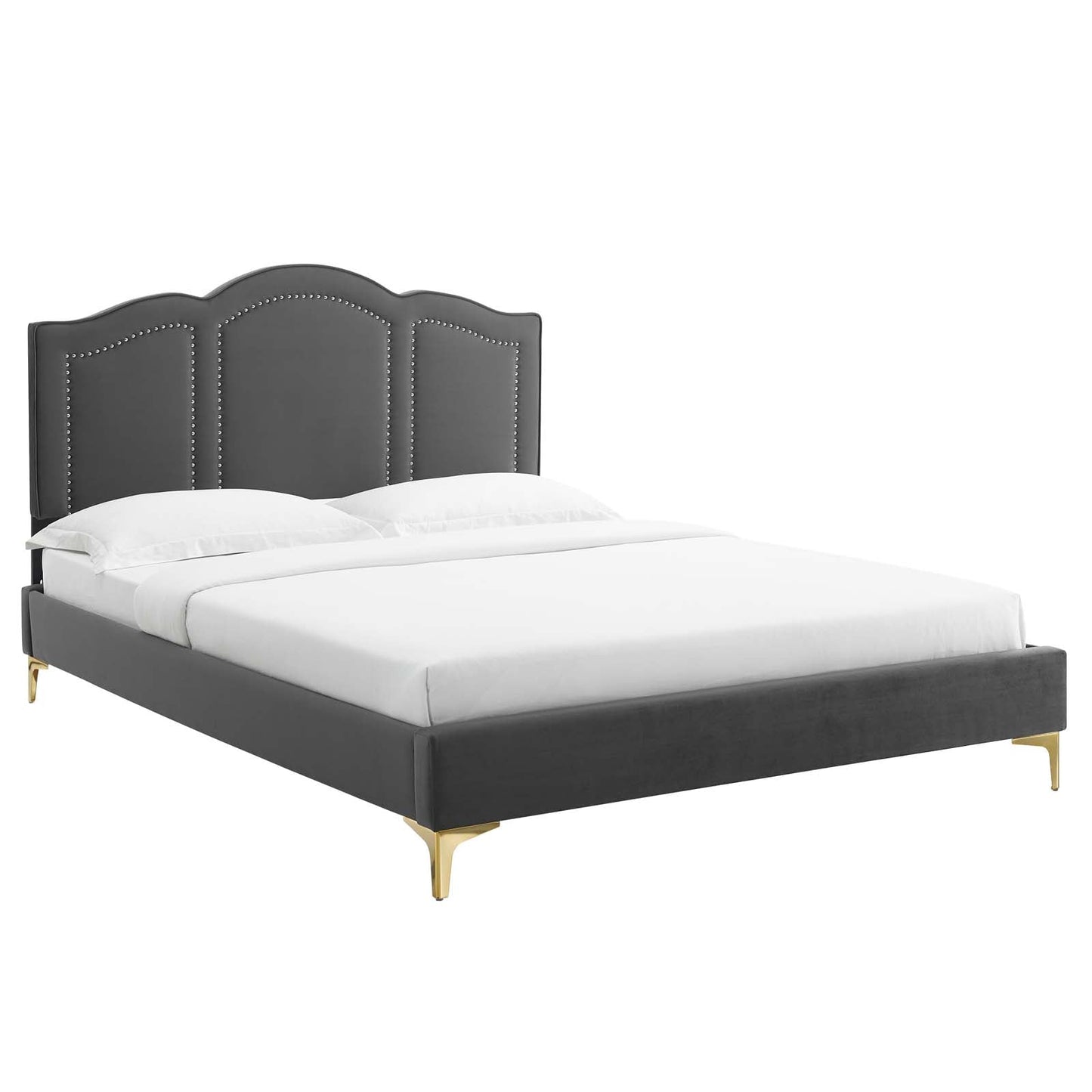 Emerson Performance Velvet King Platform Bed By Modway - MOD-6859 | Beds