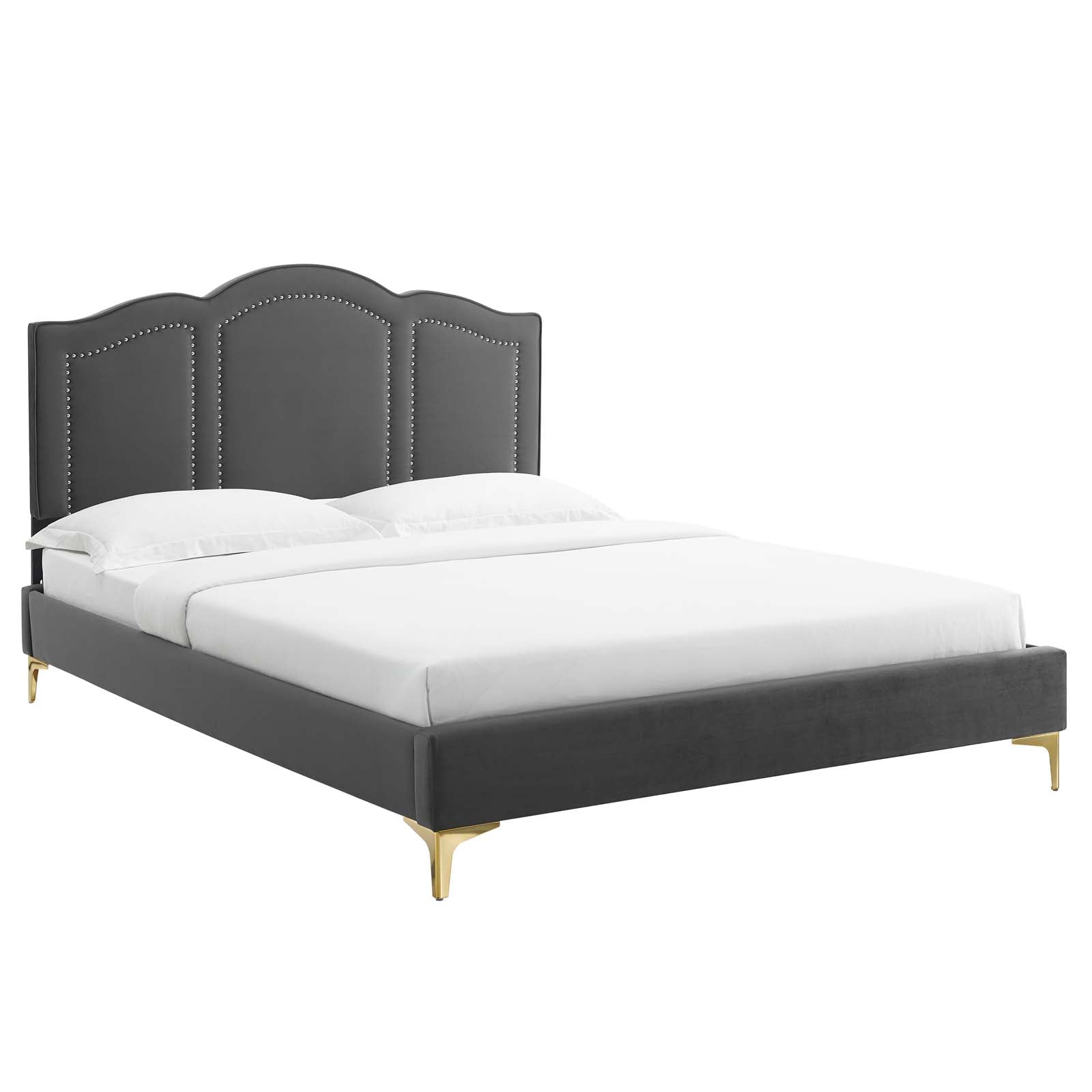 Emerson Performance Velvet King Platform Bed By Modway - MOD-6859 | Beds