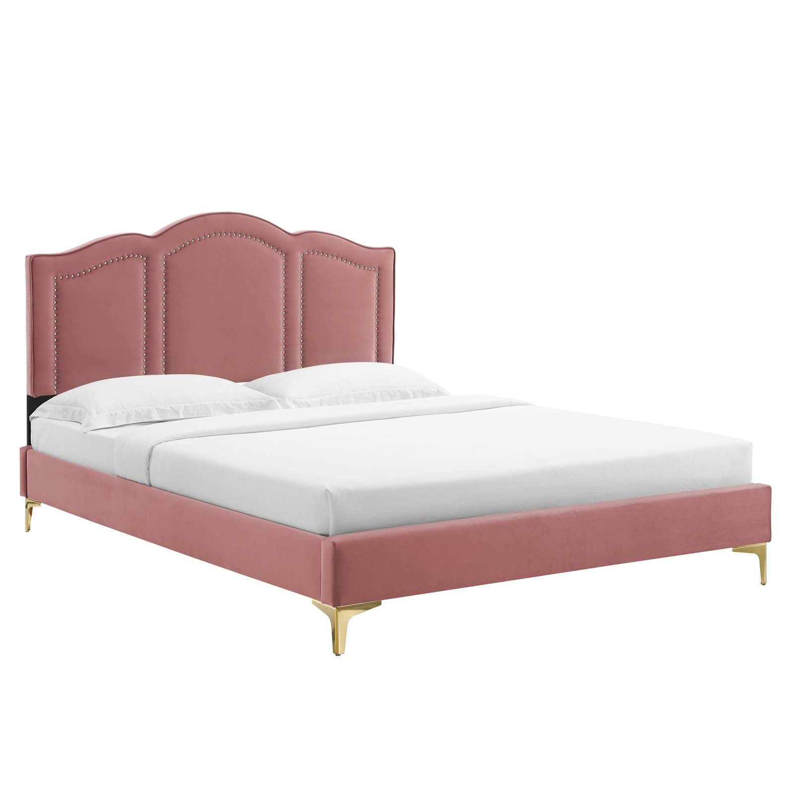 Emerson Performance Velvet King Platform Bed By Modway - MOD-6859 | Beds - 2