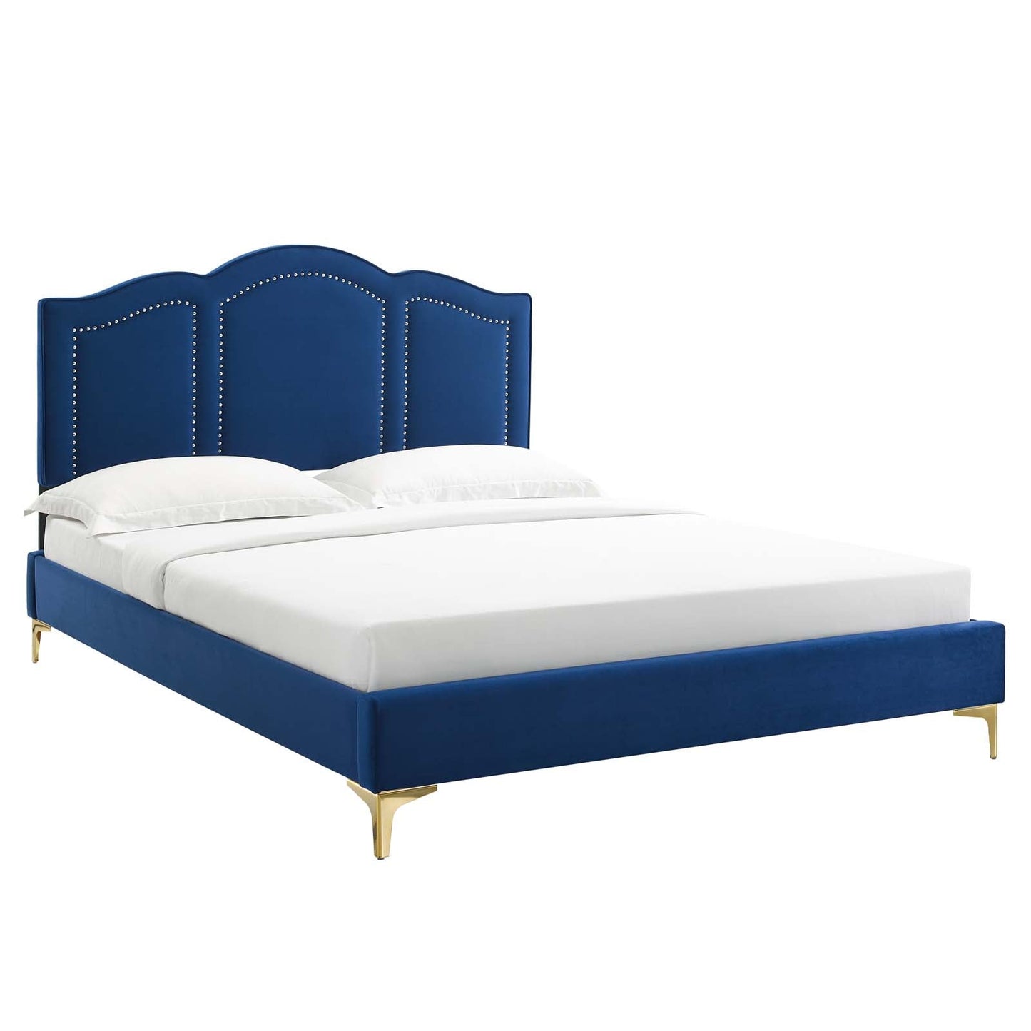 Emerson Performance Velvet King Platform Bed By Modway - MOD-6859 | Beds - 5
