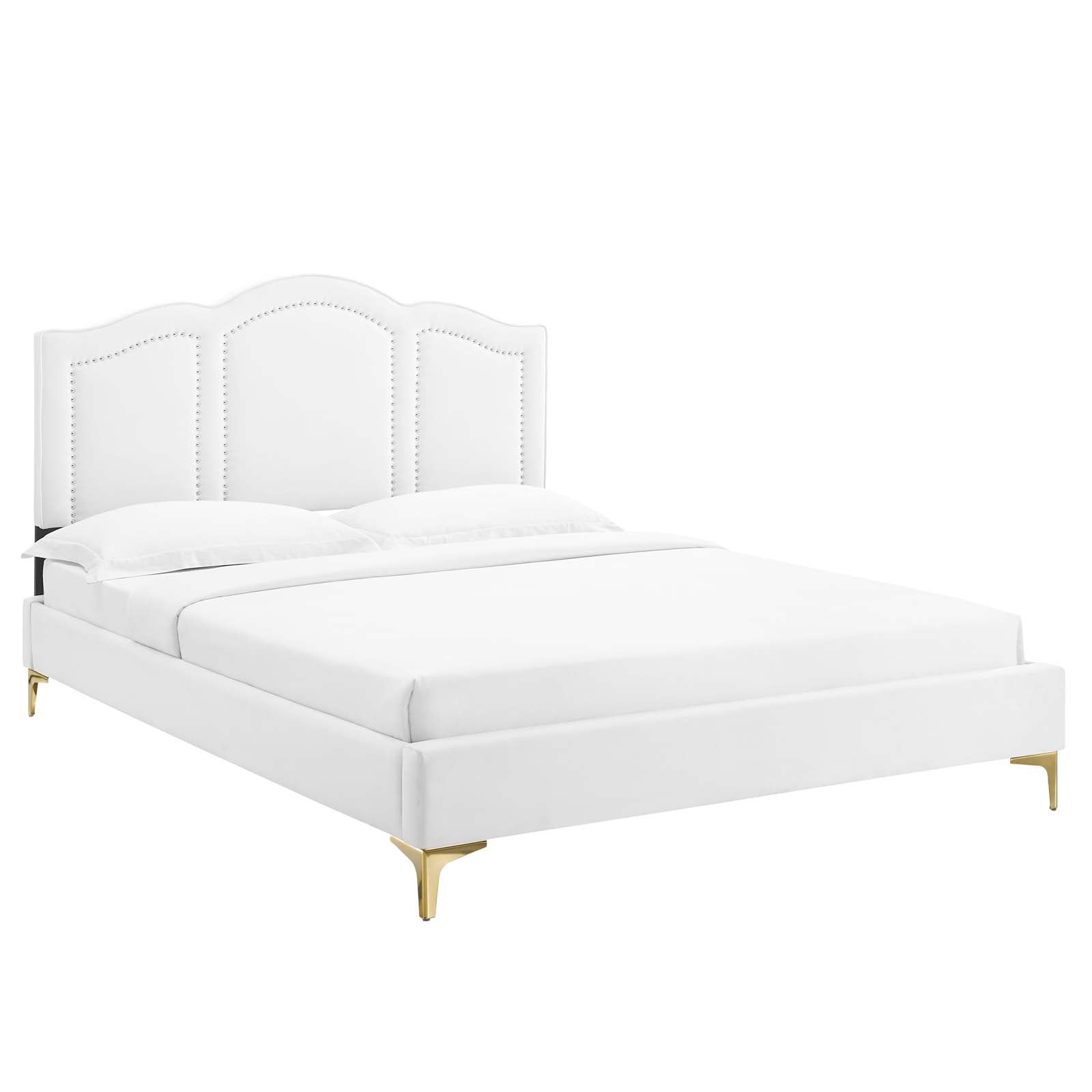 Emerson Performance Velvet King Platform Bed By Modway - MOD-6859 | Beds - 8