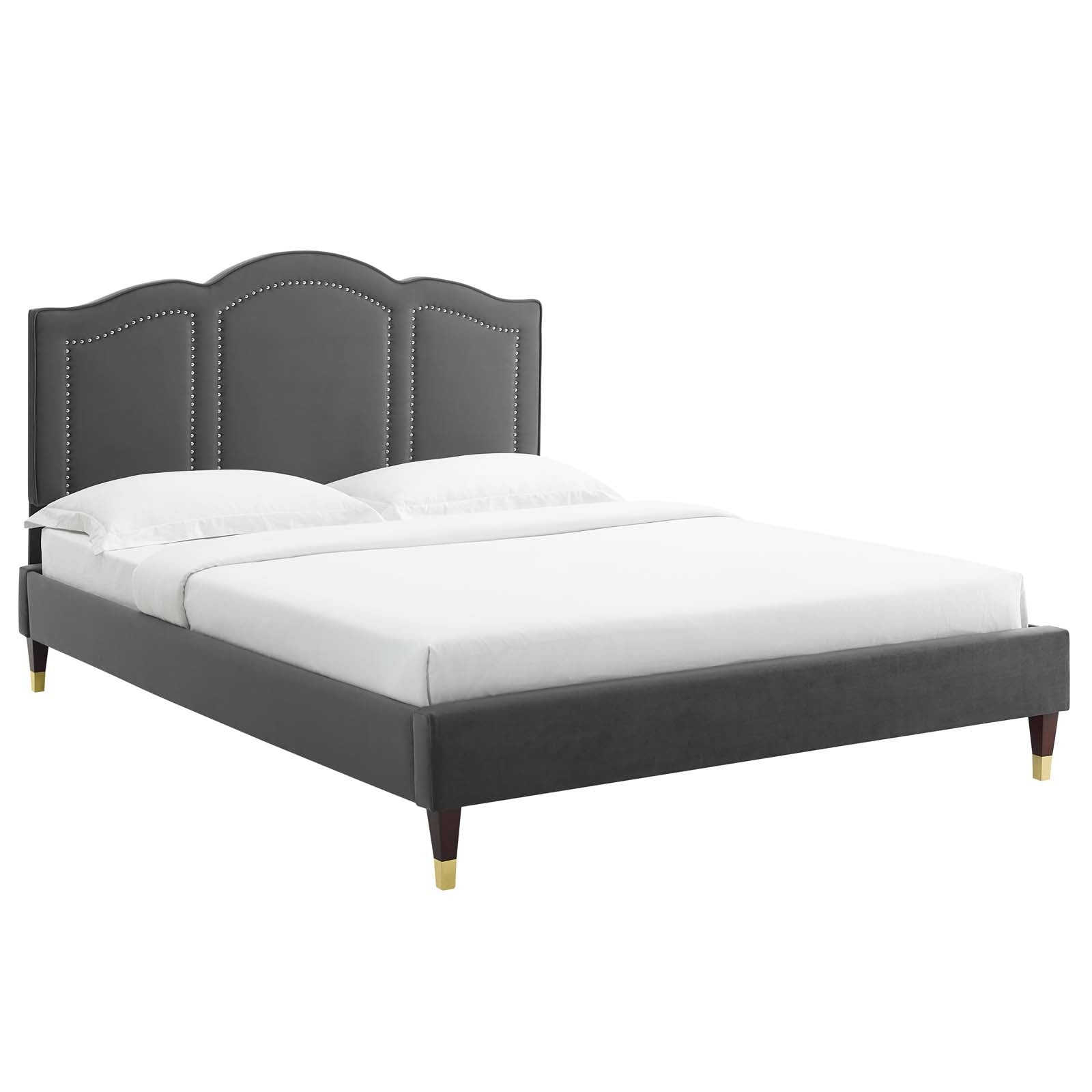 Emerson Performance Velvet King Platform Bed By Modway - MOD-6860 | Beds