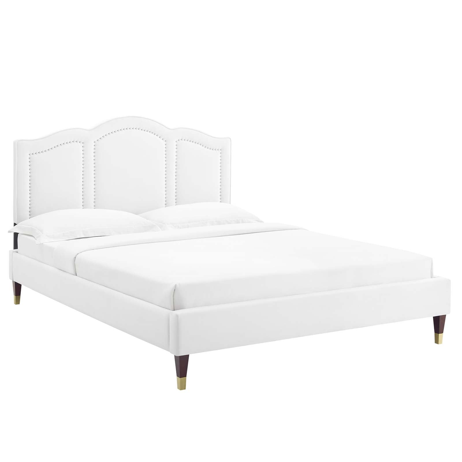 Emerson Performance Velvet King Platform Bed By Modway - MOD-6860 | Beds - 8