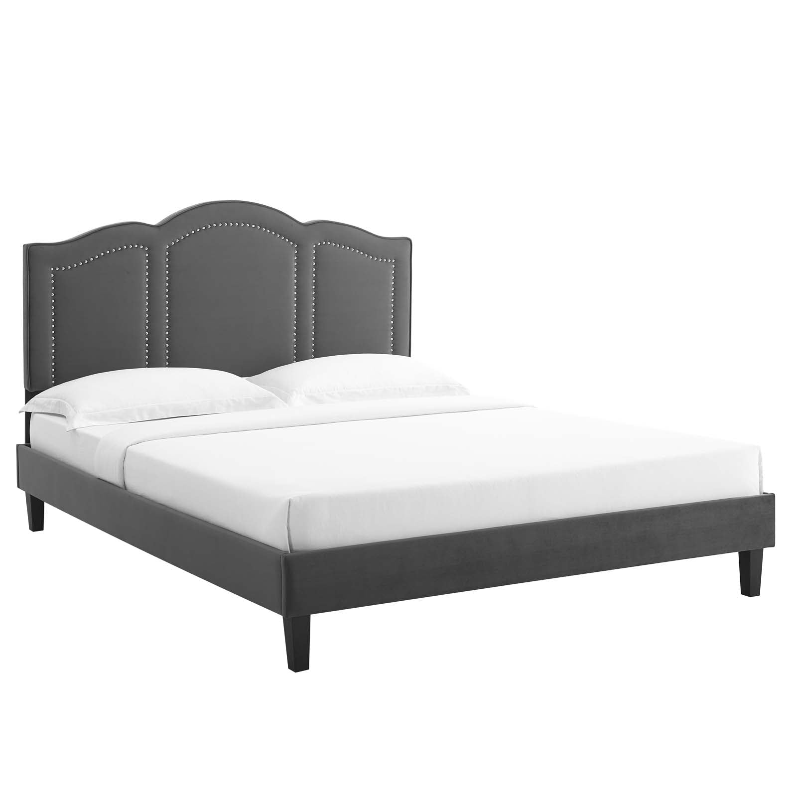 Emerson Performance Velvet King Platform Bed By Modway - MOD-6861 | Beds