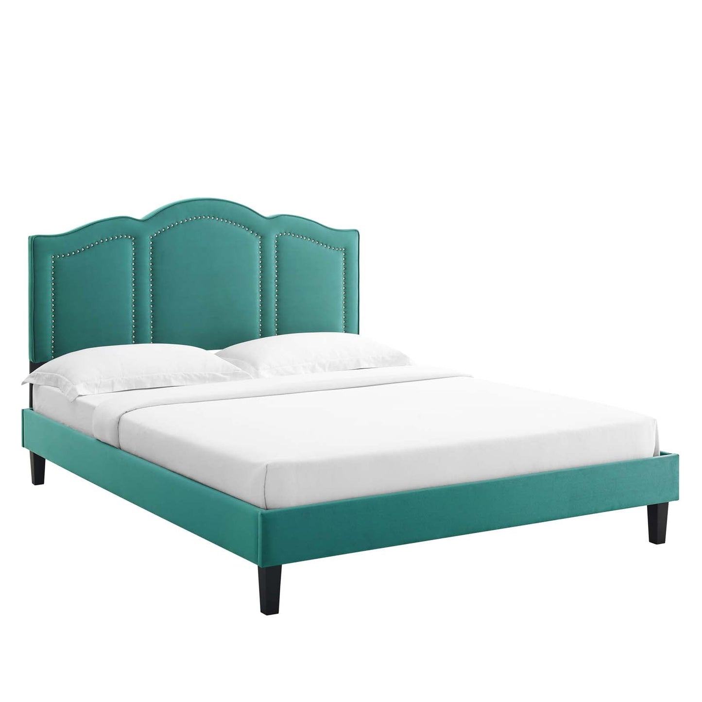 Emerson Performance Velvet King Platform Bed By Modway - MOD-6861 | Beds - 7