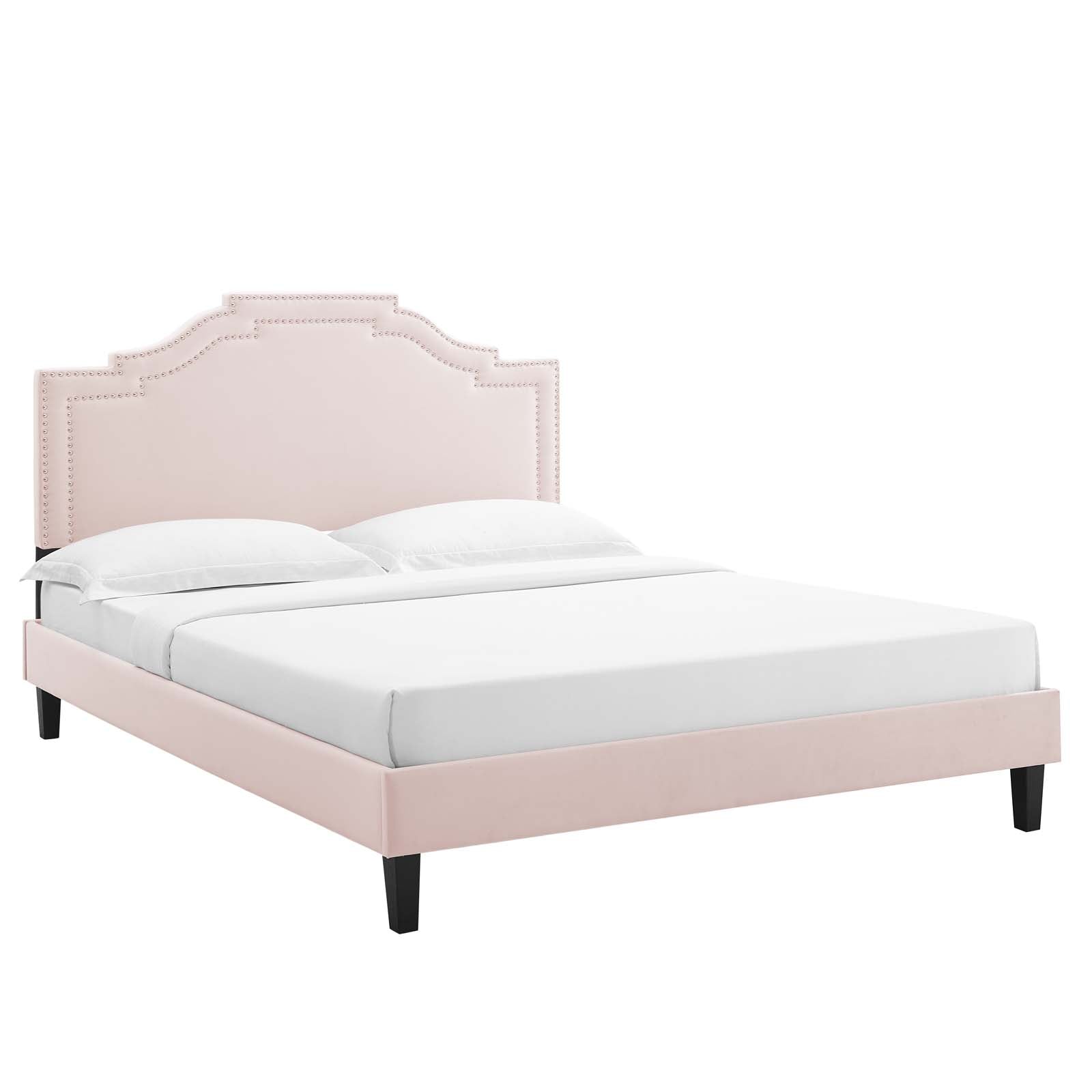 Adelaide Performance Velvet King Platform Bed By Modway - MOD-6864 | Beds - 6