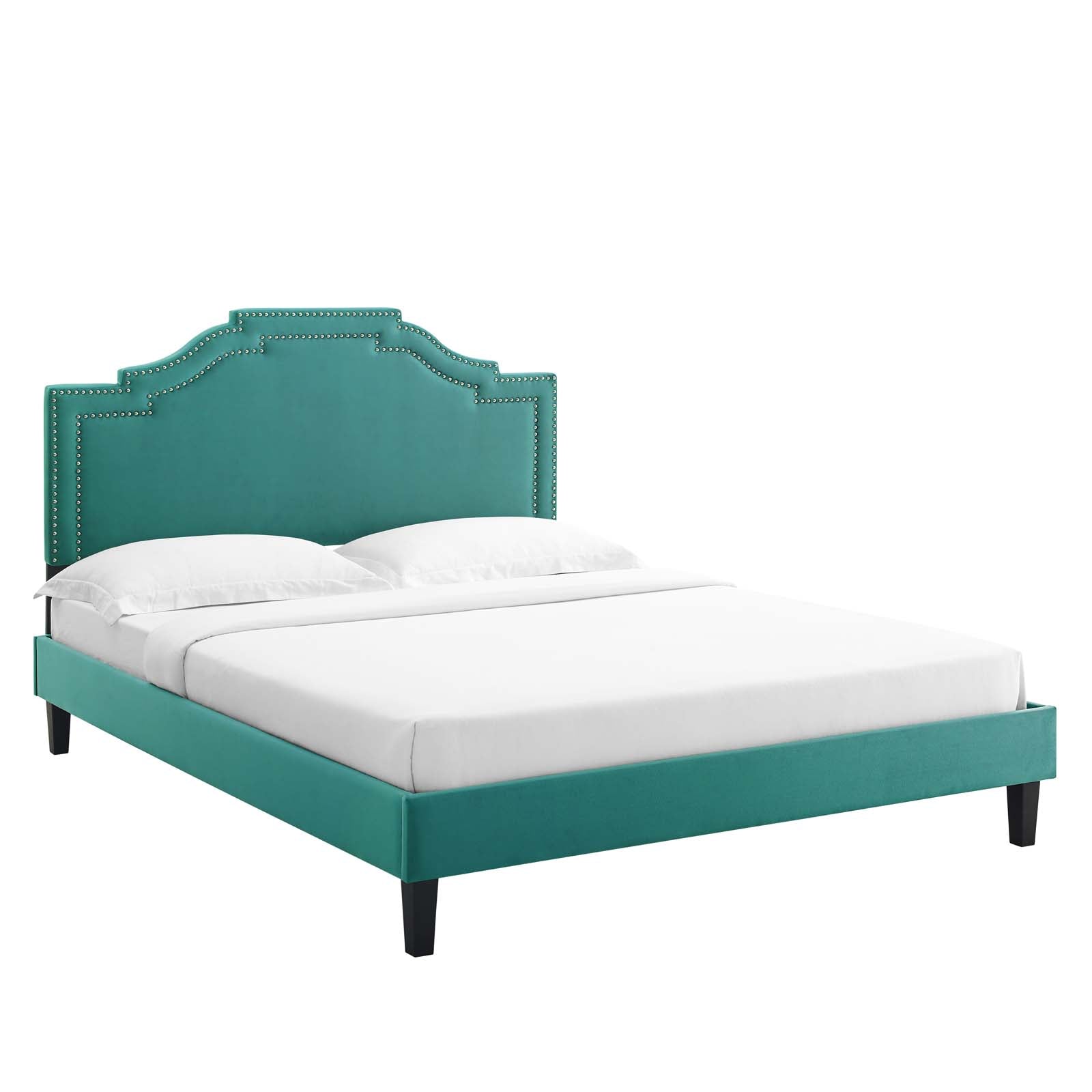 Adelaide Performance Velvet King Platform Bed By Modway - MOD-6864 | Beds - 7