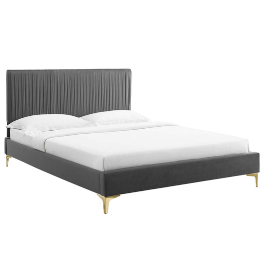 Modway Peyton Performance Velvet Twin Platform Bed | Beds | Modishstore