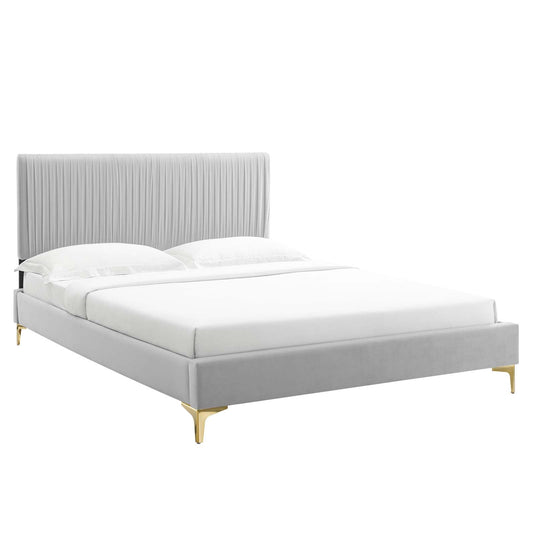 Modway Peyton Performance Velvet Twin Platform Bed | Beds | Modishstore-3
