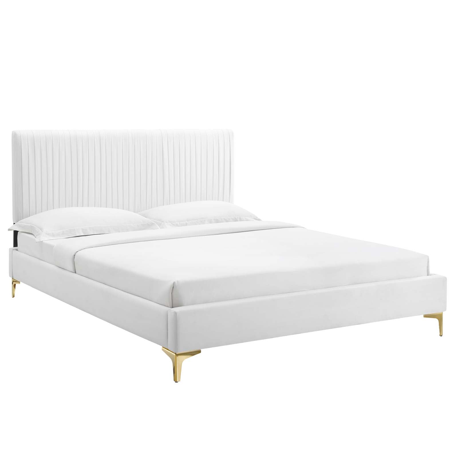 Modway Peyton Performance Velvet Twin Platform Bed | Beds | Modishstore-8