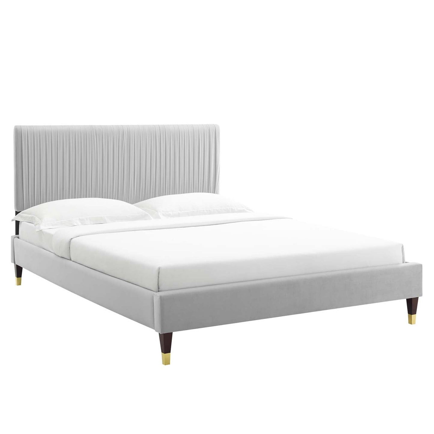 Modway Peyton Performance Velvet Twin Platform Bed | Beds | Modishstore-3