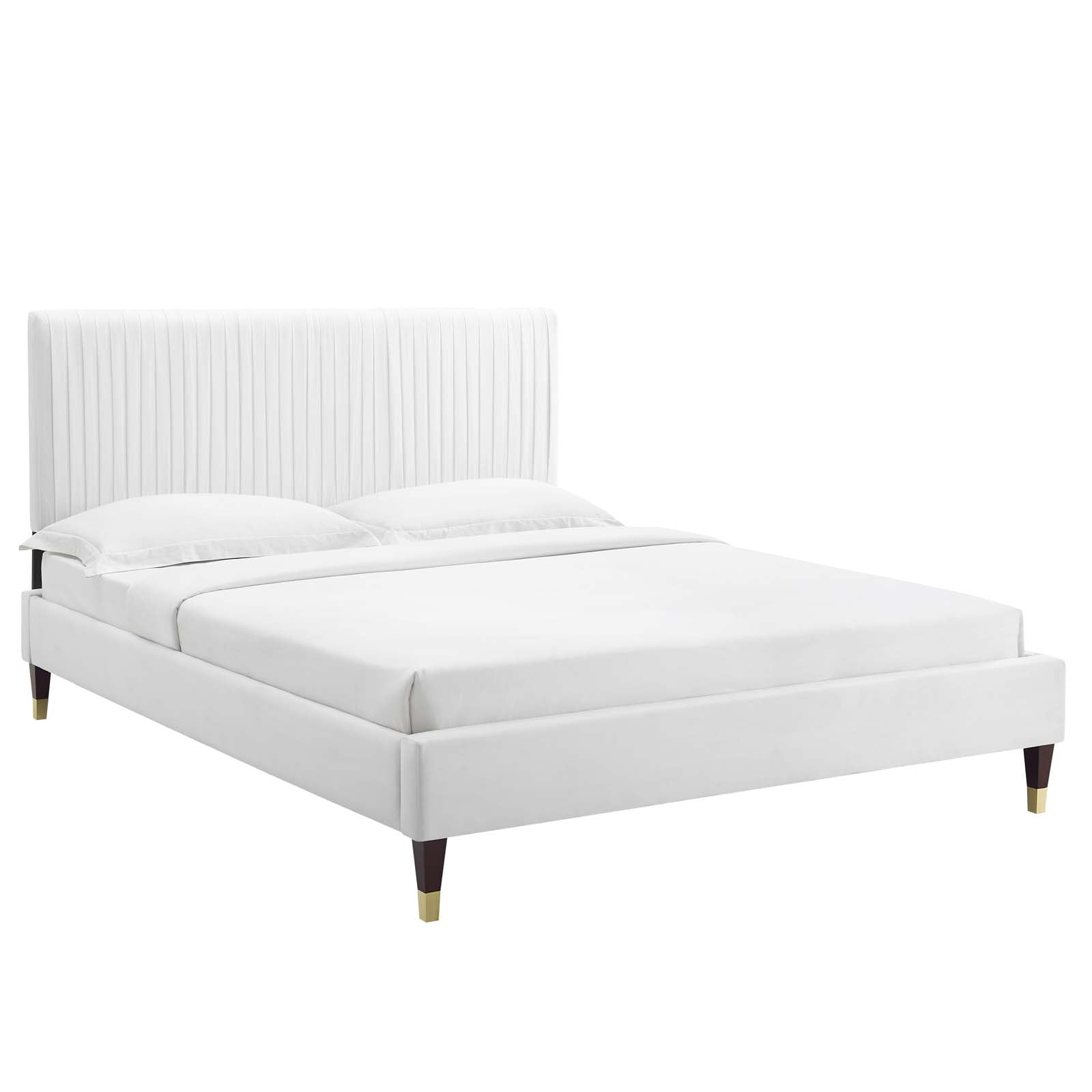 Modway Peyton Performance Velvet Twin Platform Bed | Beds | Modishstore-8