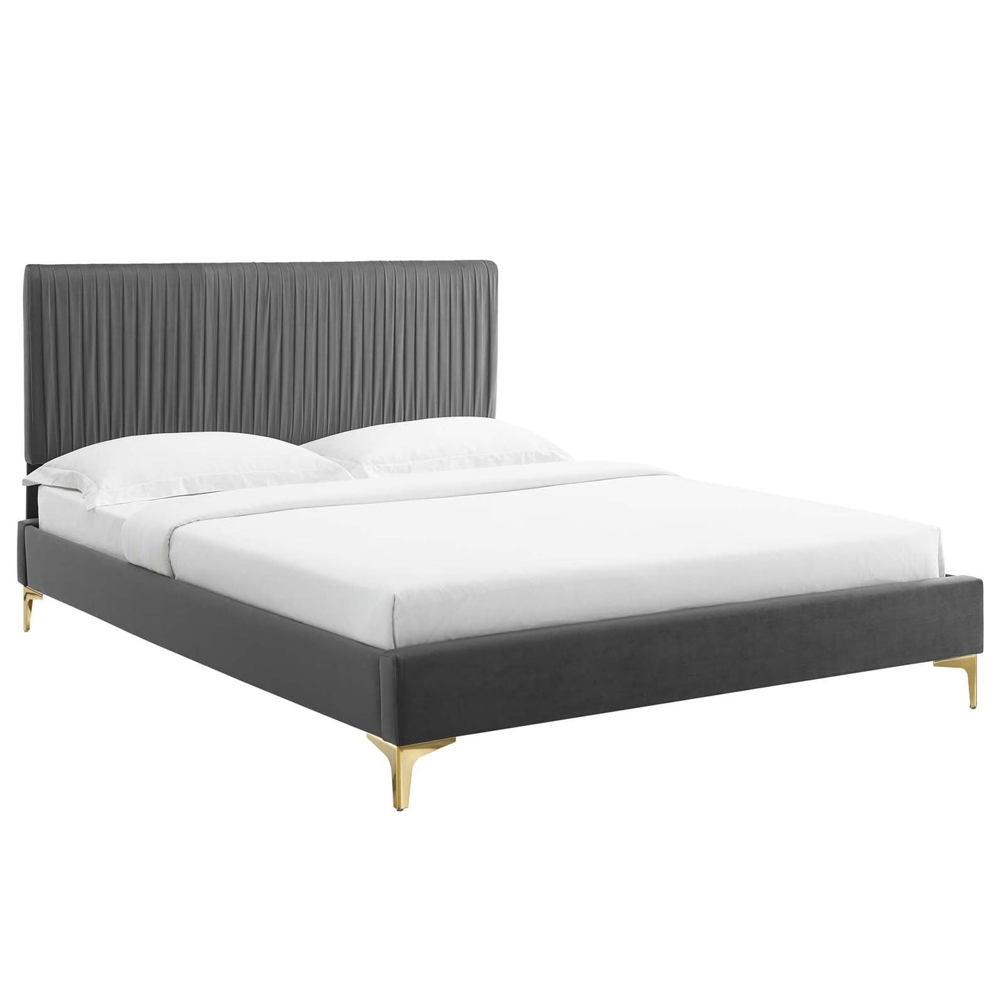 Modway Peyton Performance Velvet Full Platform Bed | Beds | Modishstore