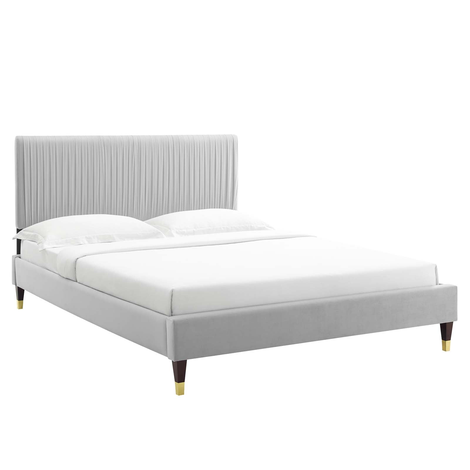 Modway Peyton Performance Velvet Full Platform Bed | Beds | Modishstore-3