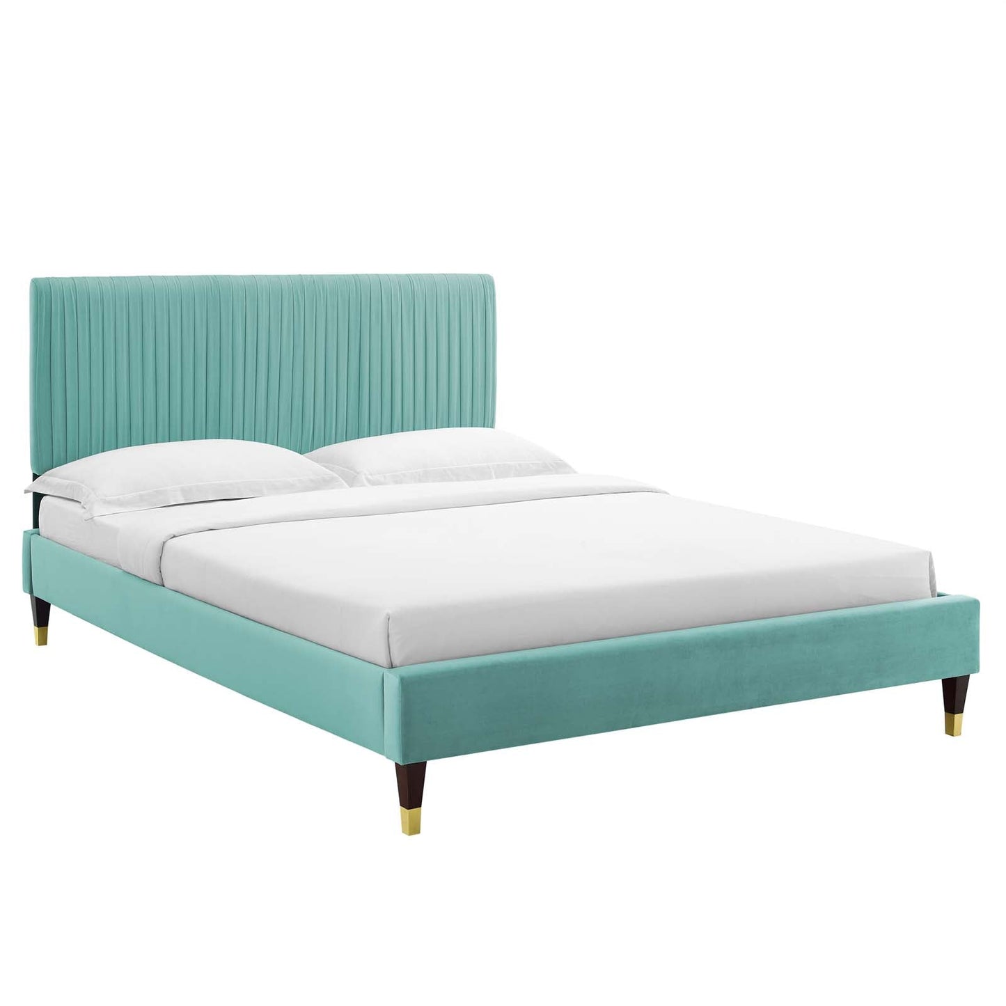 Modway Peyton Performance Velvet Full Platform Bed | Beds | Modishstore-4