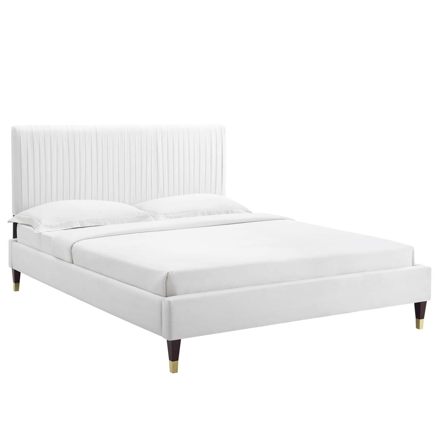 Modway Peyton Performance Velvet Full Platform Bed | Beds | Modishstore-8