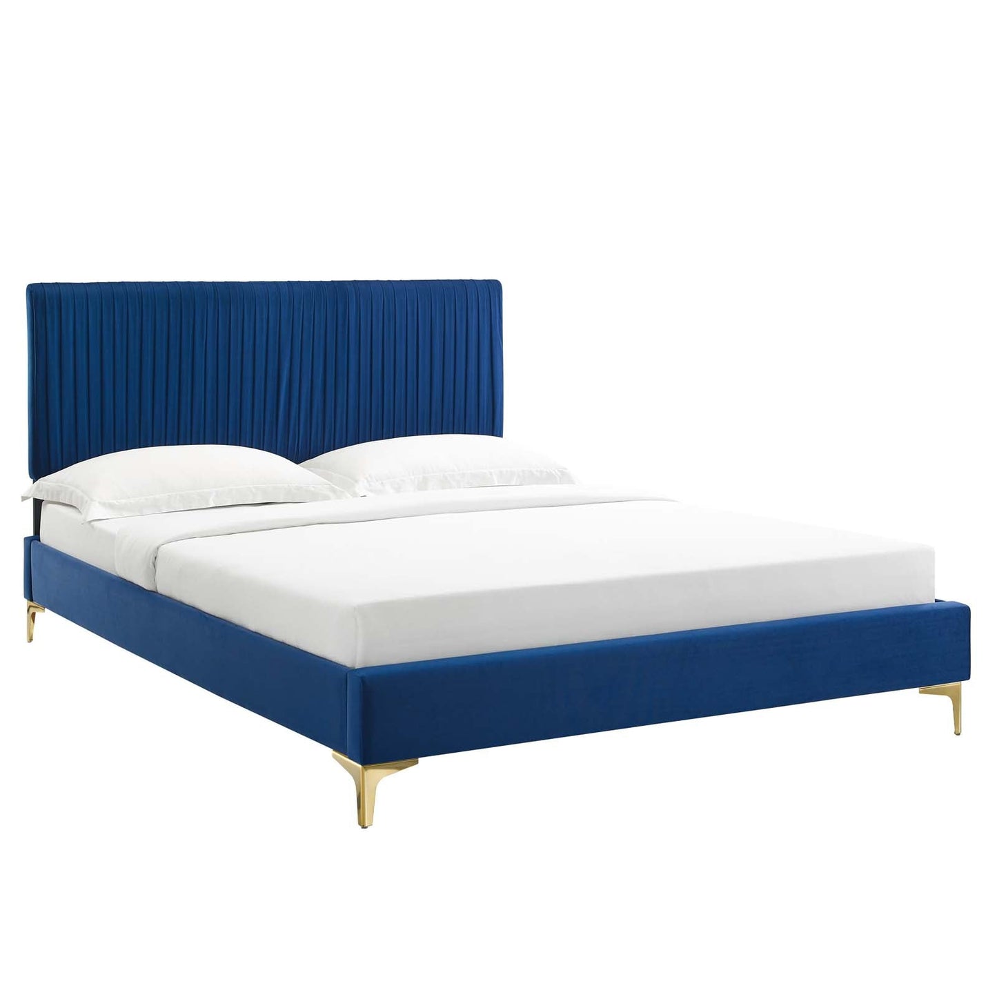Modway Peyton Performance Velvet King Platform Bed | Beds | Modishstore-5