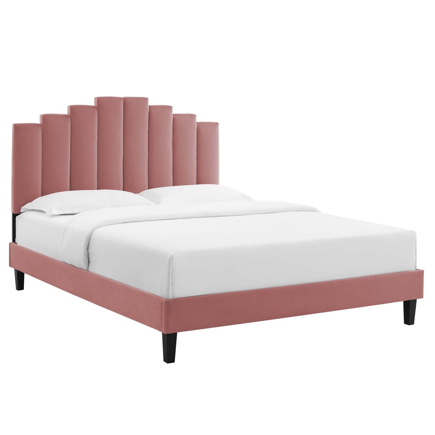 Modway Elise Twin Performance Velvet Platform Bed | Beds | 