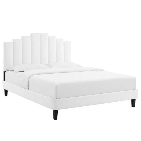 Modway Elise King Performance Velvet Platform Bed | Beds | 