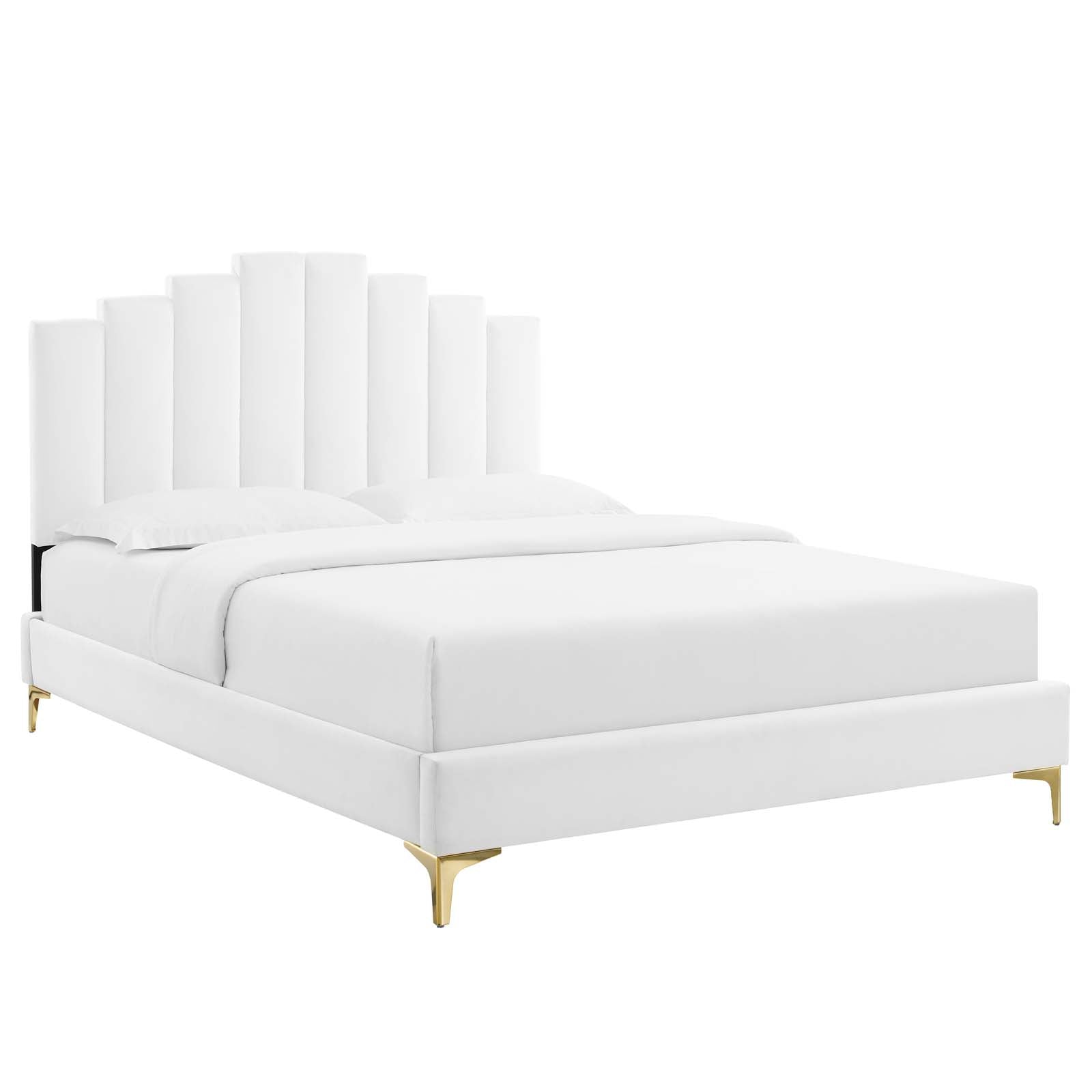 Modway Elise Twin Performance Velvet Platform Bed | Beds | 