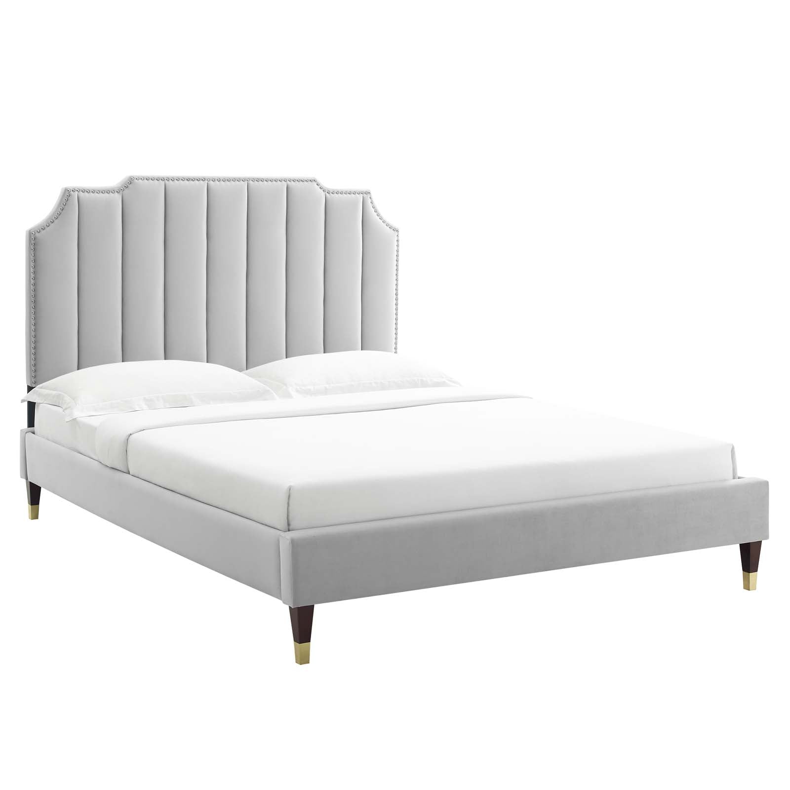 Colette Full Performance Velvet Platform Bed By Modway - MOD-6889 | Beds - 3