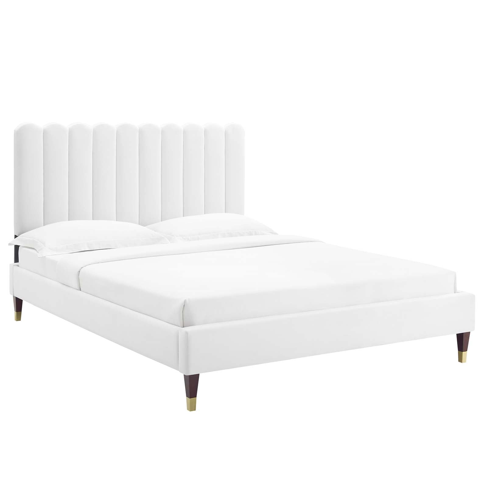 Reagan Full Performance Velvet Platform Bed By Modway - MOD-6892 | Beds | Modishstore - 7