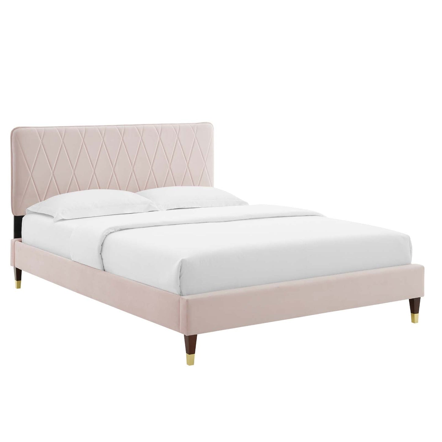 Modway Phillipa Performance Velvet Twin Platform Bed | Beds | Modishstore-6