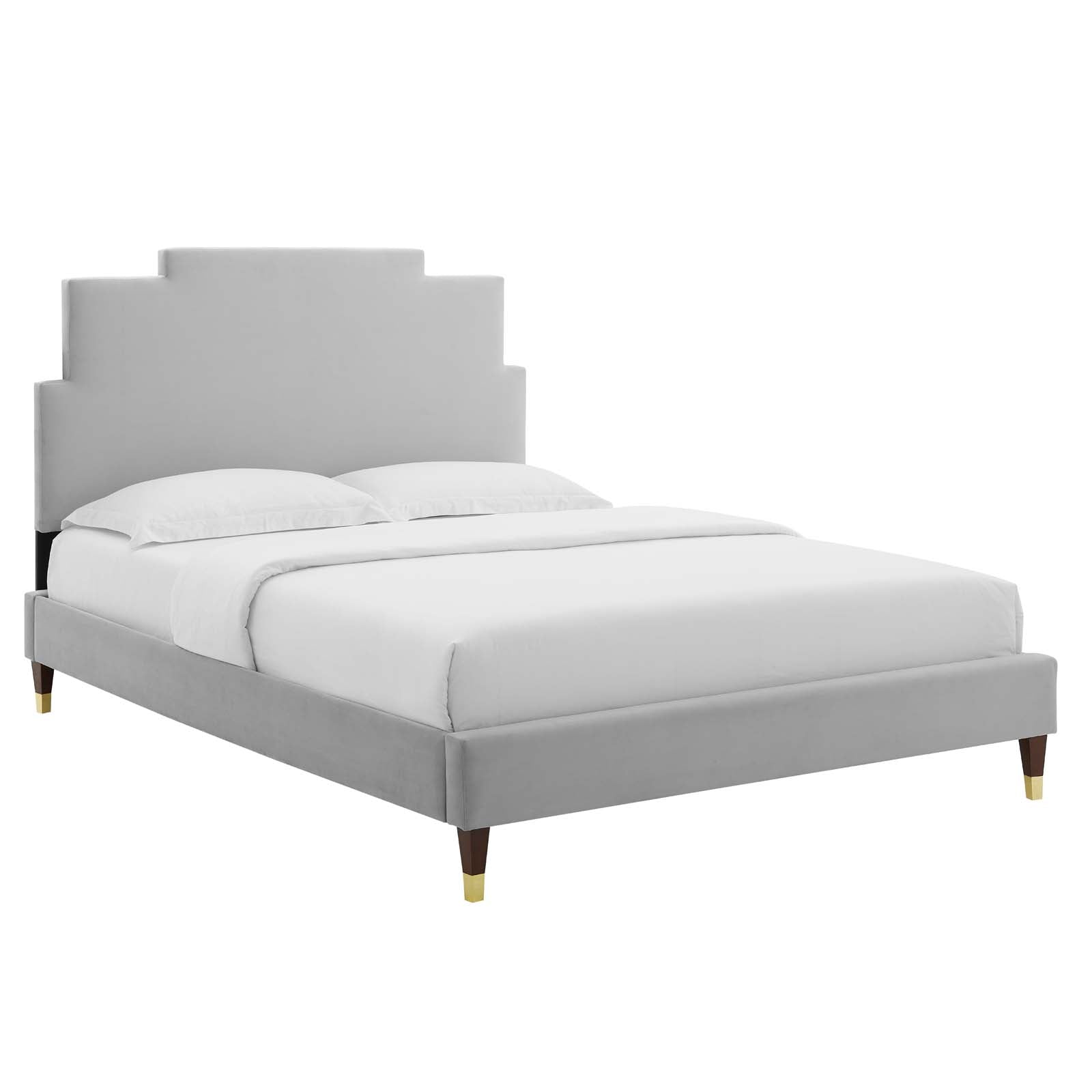 Modway Lindsey Performance Velvet Full Platform Bed | Beds | Modishstore-3