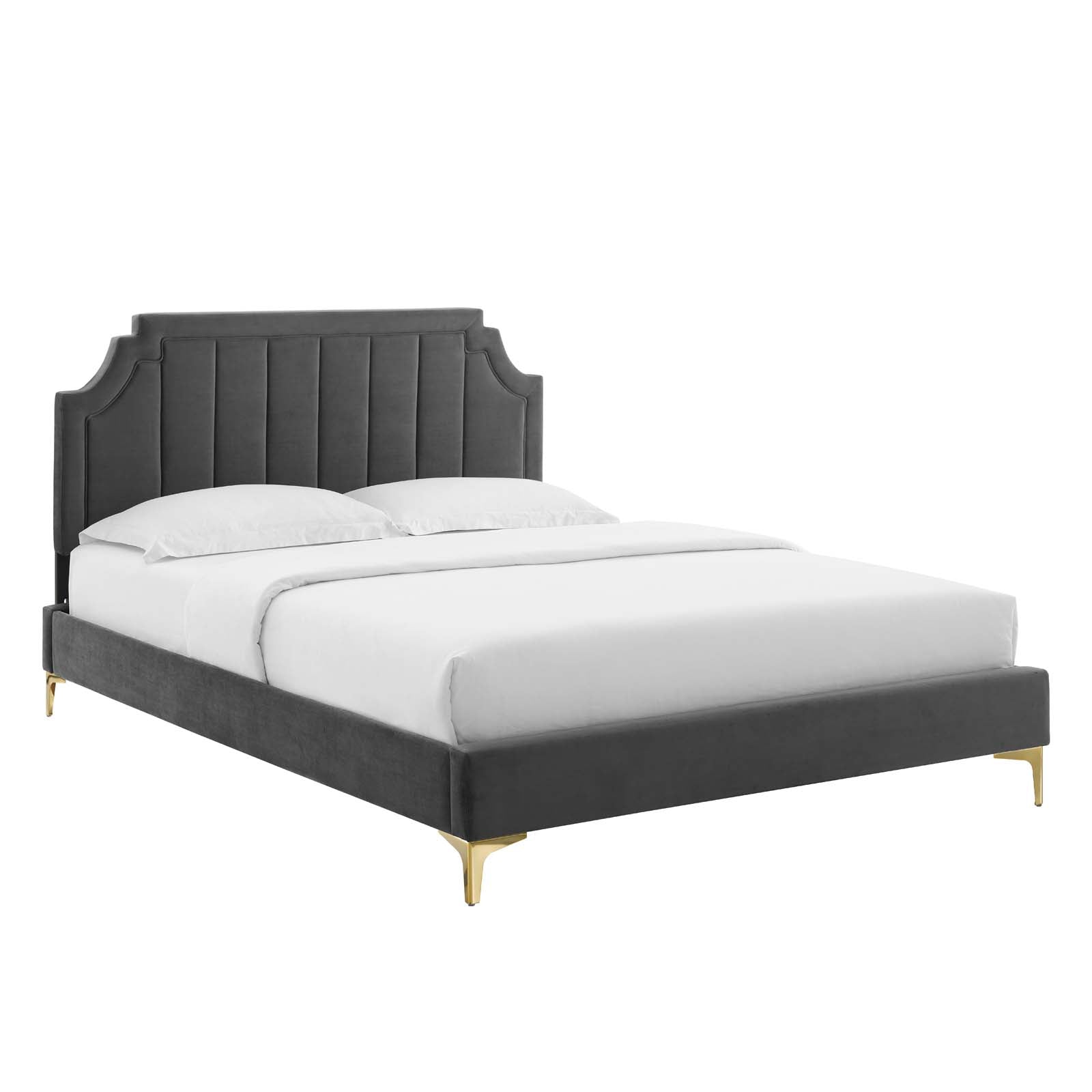 Modway Sienna Performance Velvet Twin Platform Bed | Beds | Modishstore