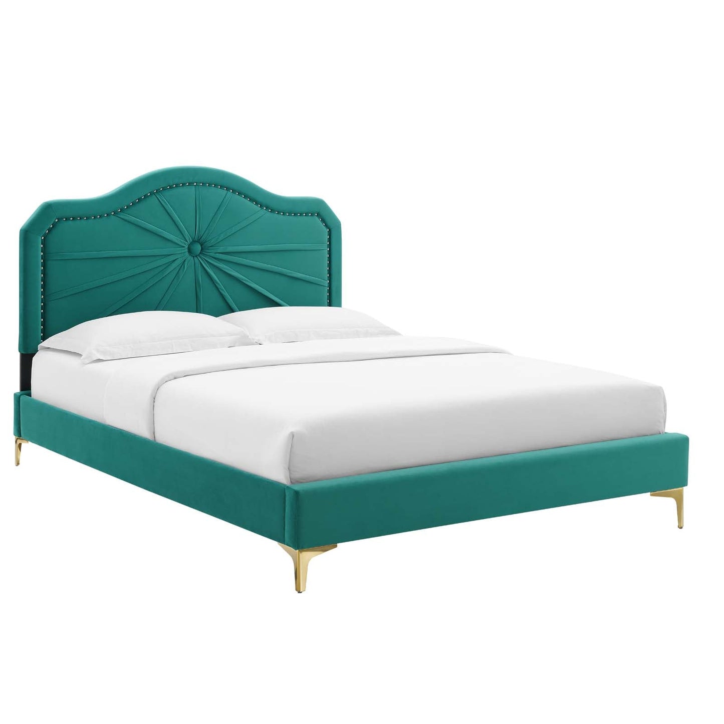 Modway Portia Performance Velvet King Platform Bed | Beds | Modishstore-7