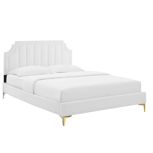 Modway Sienna Performance Velvet King Platform Bed | Beds | Modishstore-8