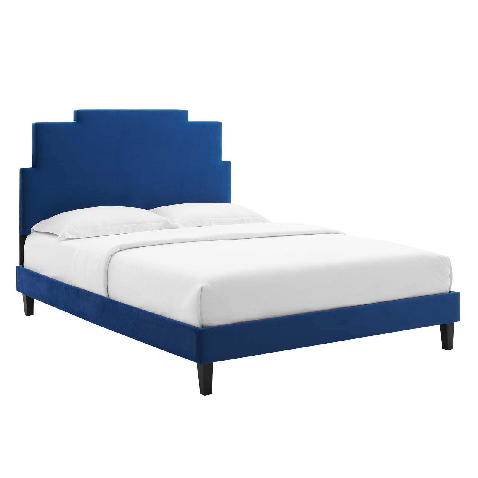 Modway Lindsey Performance Velvet Full Platform Bed | Beds | Modishstore-5