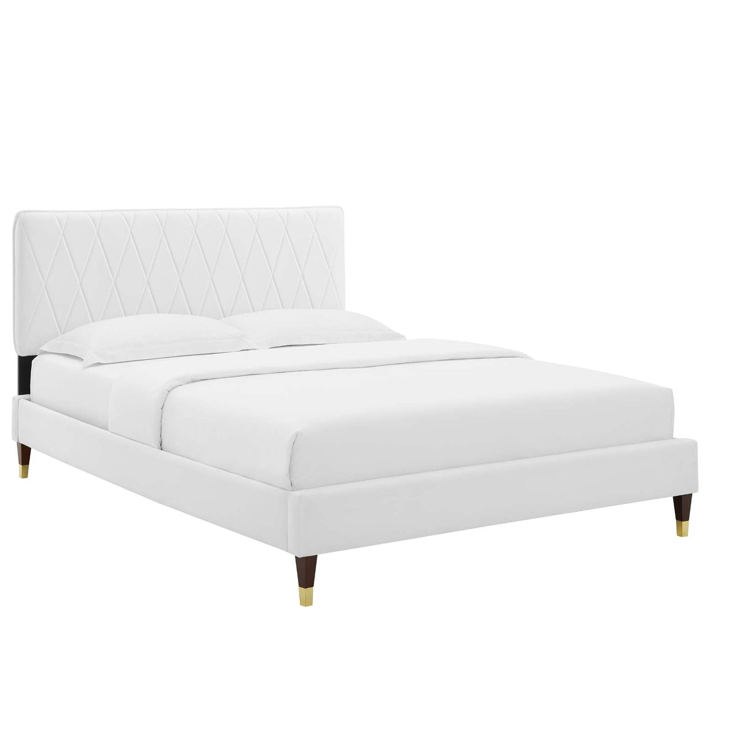 Modway Phillipa Performance Velvet Full Platform Bed | Beds | Modishstore-8