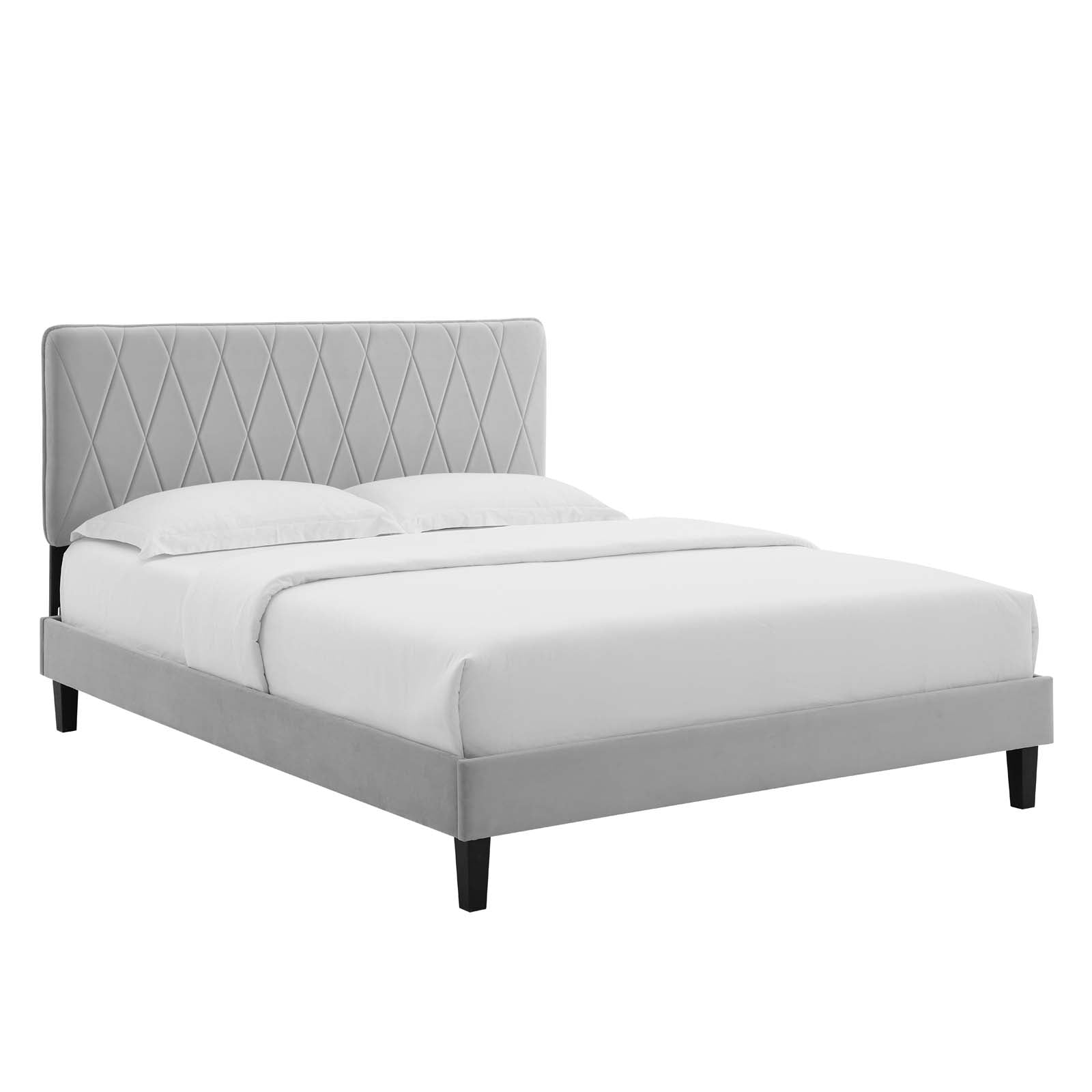 Modway Phillipa Performance Velvet Full Platform Bed | Beds | Modishstore-3