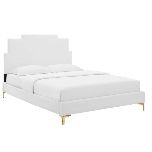 Modway Lindsey Performance Velvet King Platform Bed | Beds | Modishstore-8