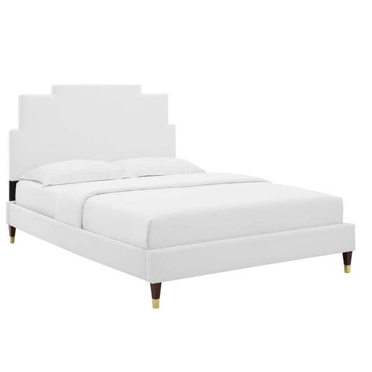 Lindsey Performance Velvet King Platform Bed By Modway - MOD-6926 | Beds | 