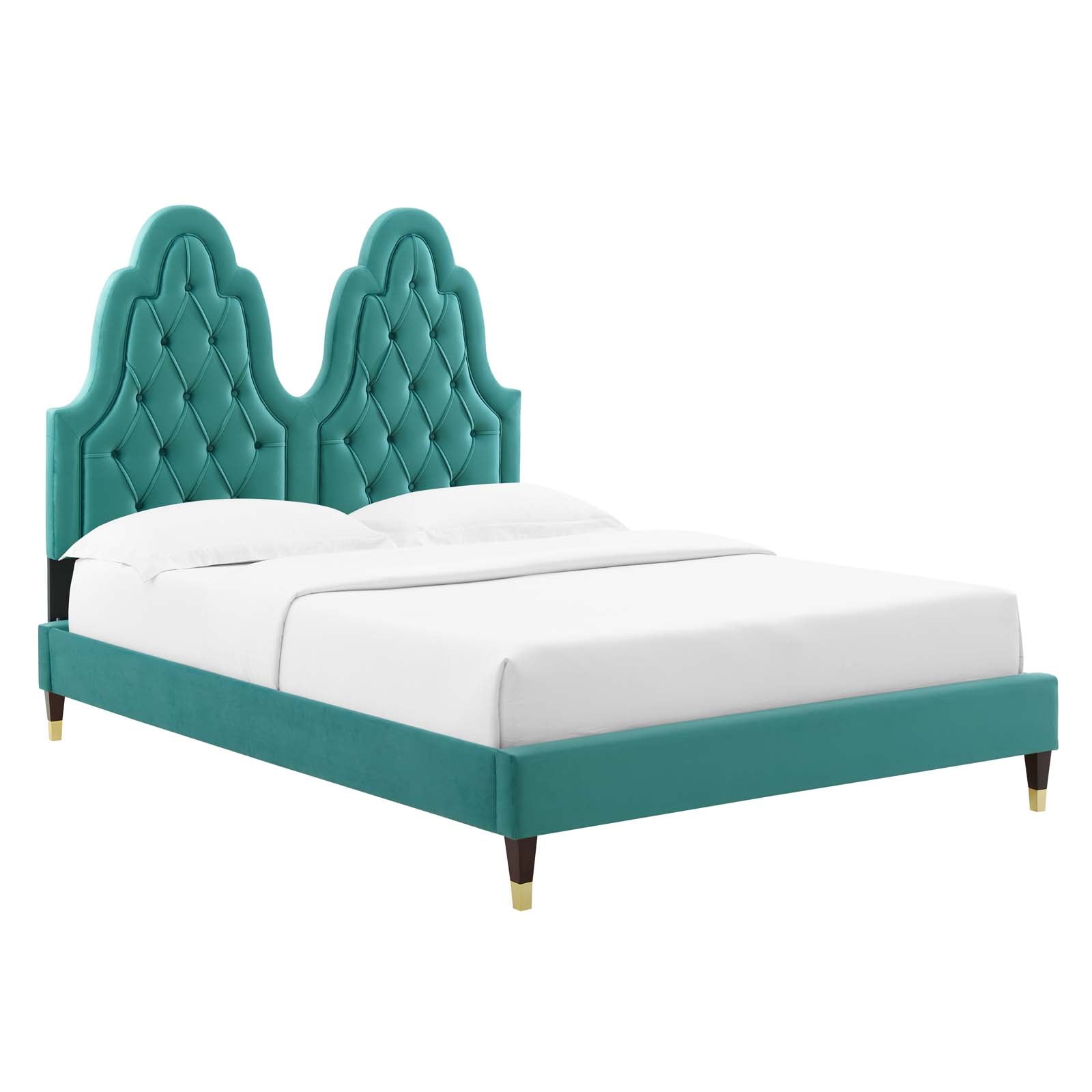 Modway Alexandria Tufted Performance Velvet Twin Platform Bed | Beds | 