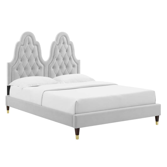 Modway Alexandria Tufted Performance Velvet Full Platform Bed | Beds | 